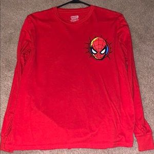 Red spider man long sleeve